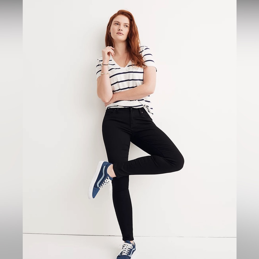 Madewell 8" Skinny Jeans in Carbondale Wash